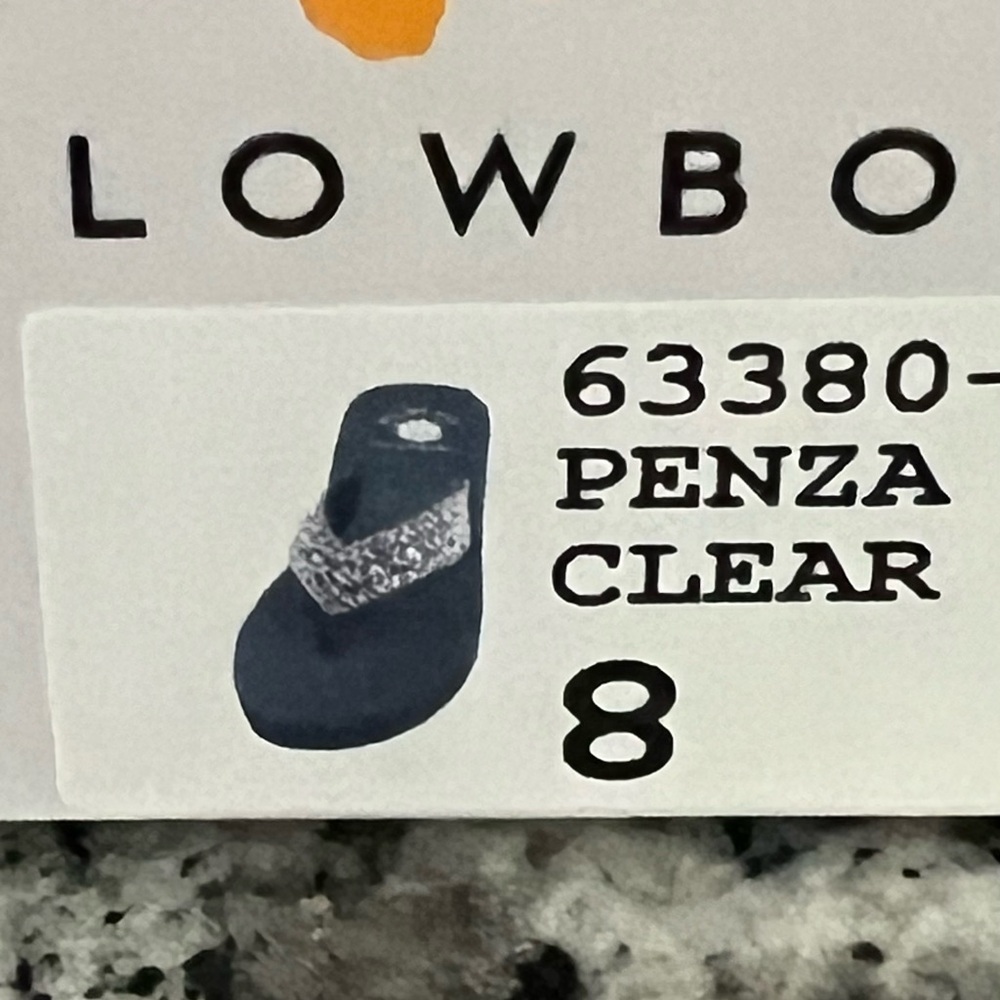 Yellow Box Black Sandals with Sparkling Accents. - Picture 4 of 5